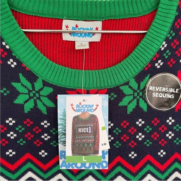 Rockin' Around Women's Christmas Sweater - Picture 7 of 7